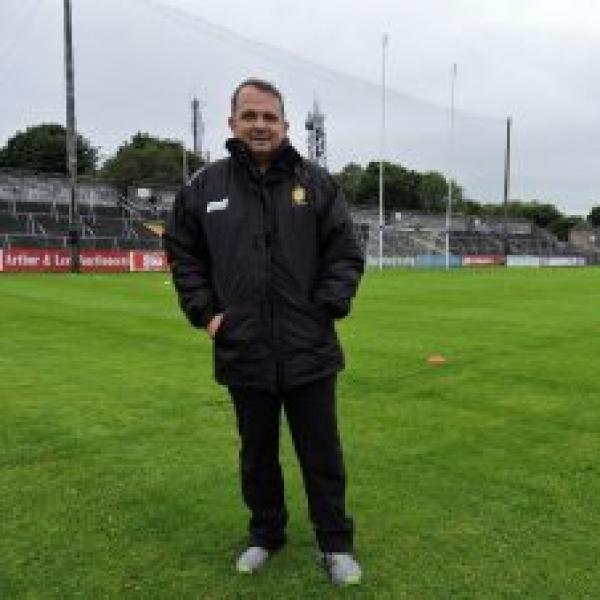 Davy Fitzgerald on a hurling pitch