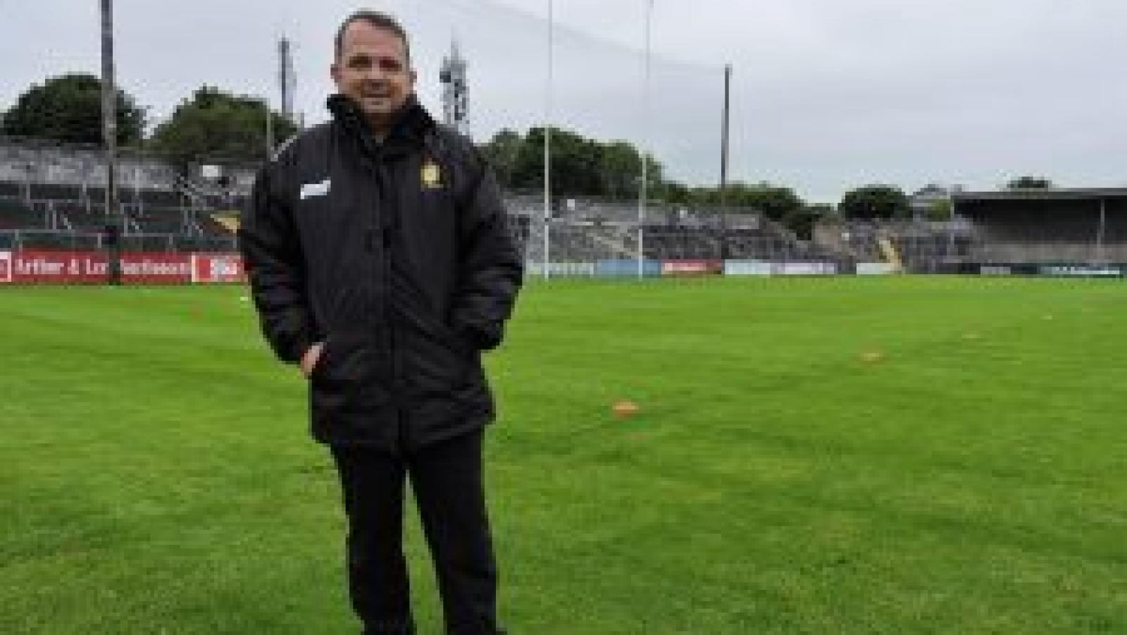 Davy Fitzgerald on a hurling pitch