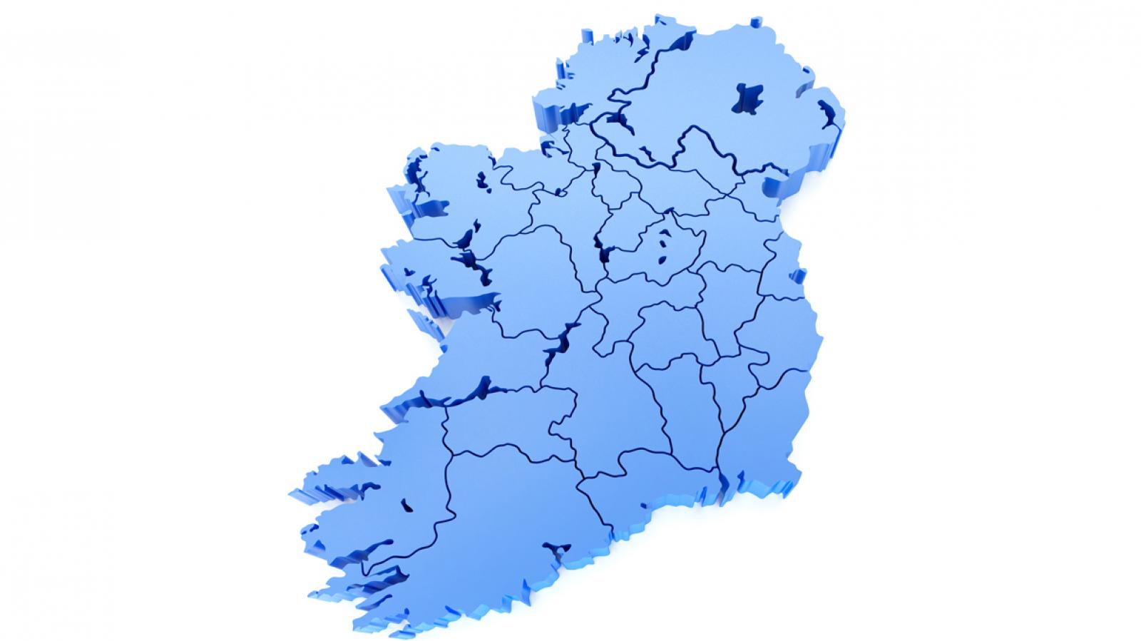 Map of Ireland - smaller