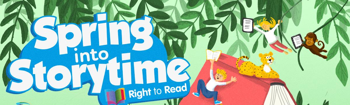 Spring into Storytime banner 2021