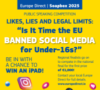 Poster for Europe Direct Soapbox 2025