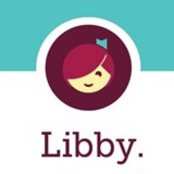 Image of Libby app logo and slogan