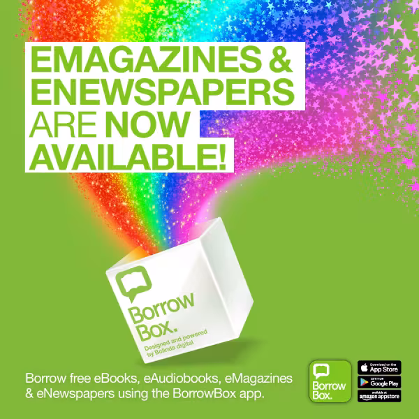 Promotional poster for Borrowbox