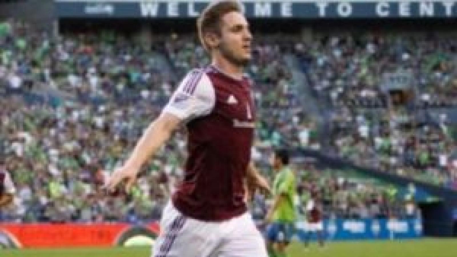 Kevin Doyle on a soccer pitch