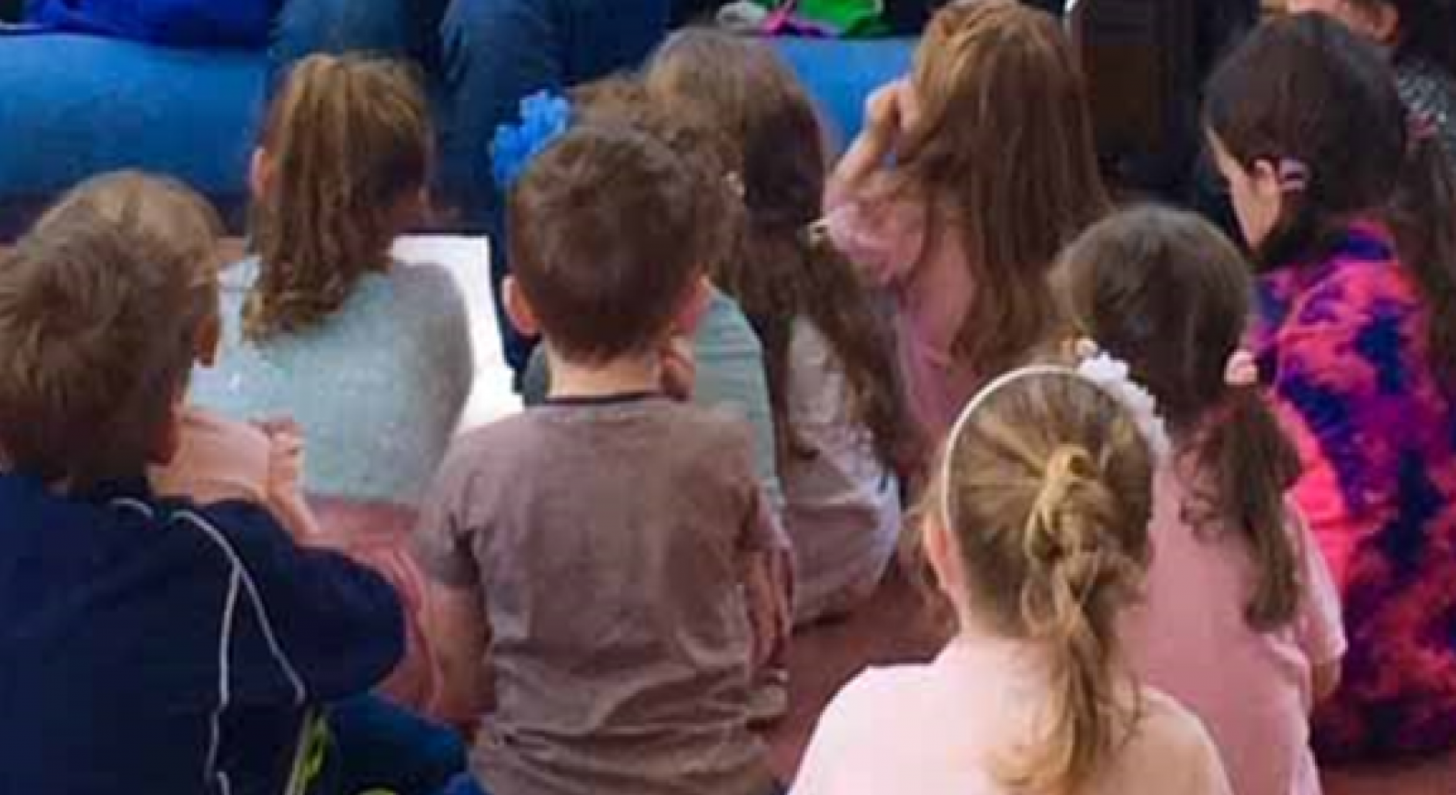 Children at a library event
