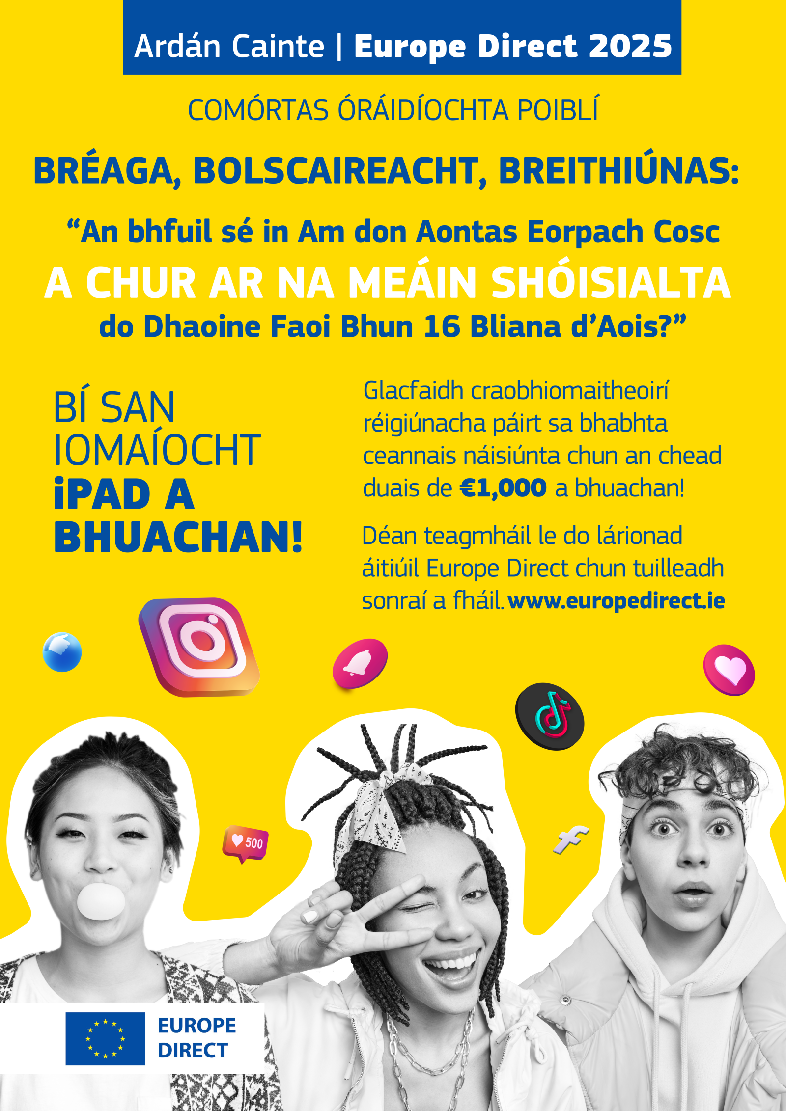 Soapbox Poster in Irish